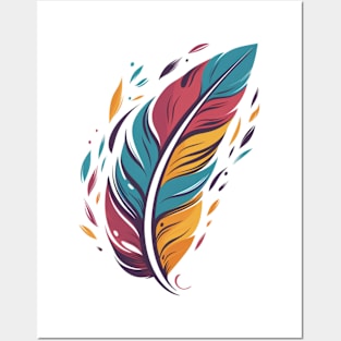 Feather Vintage Design Posters and Art